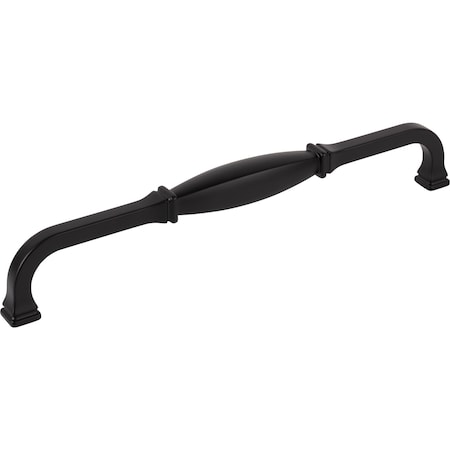 Jeffrey Alexander 18" Center-to-Center Matte Black Audrey Appliance Handle 278-18MB